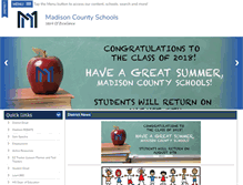 Tablet Screenshot of madison-schools.com